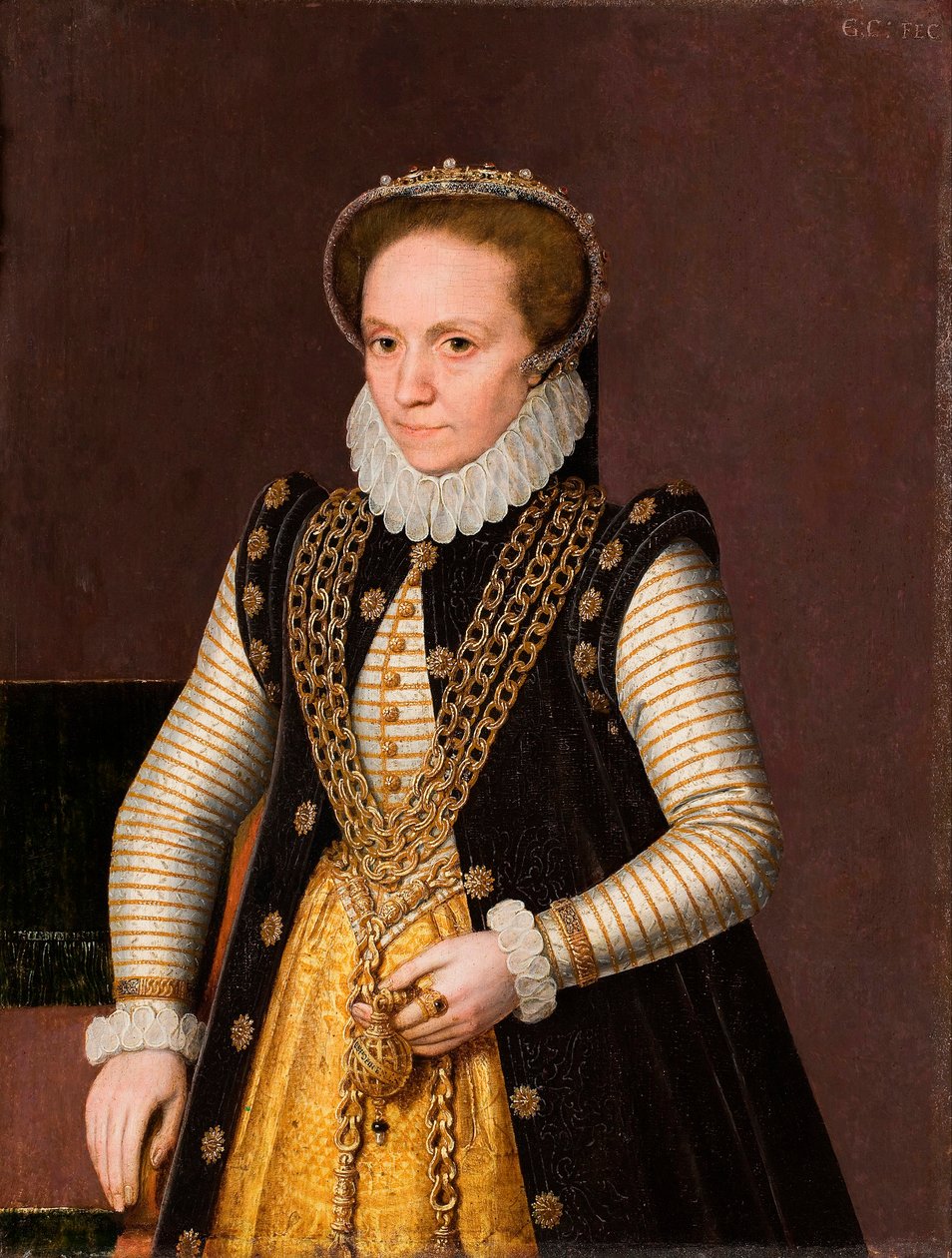 Retrato de una noble francesa desconocida de French School