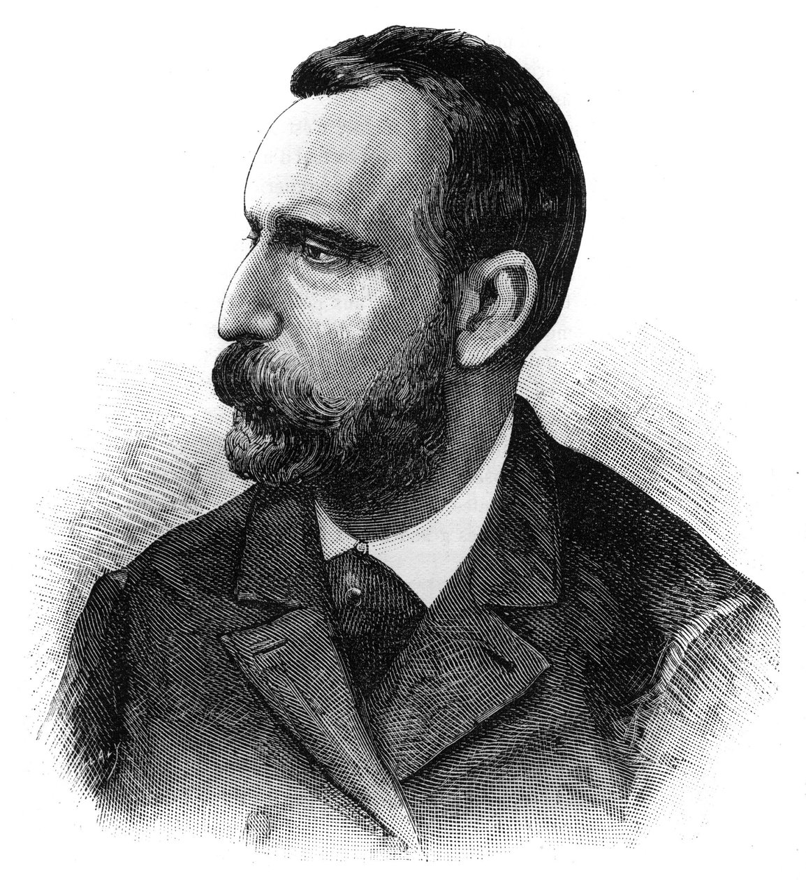 Retrato del doctor Jaime Ferran y Clua (1852-1919), bacteriólogo español, descubridor de la vacuna contra el cólera. Grabado en "Le Monde Illustré" de French School