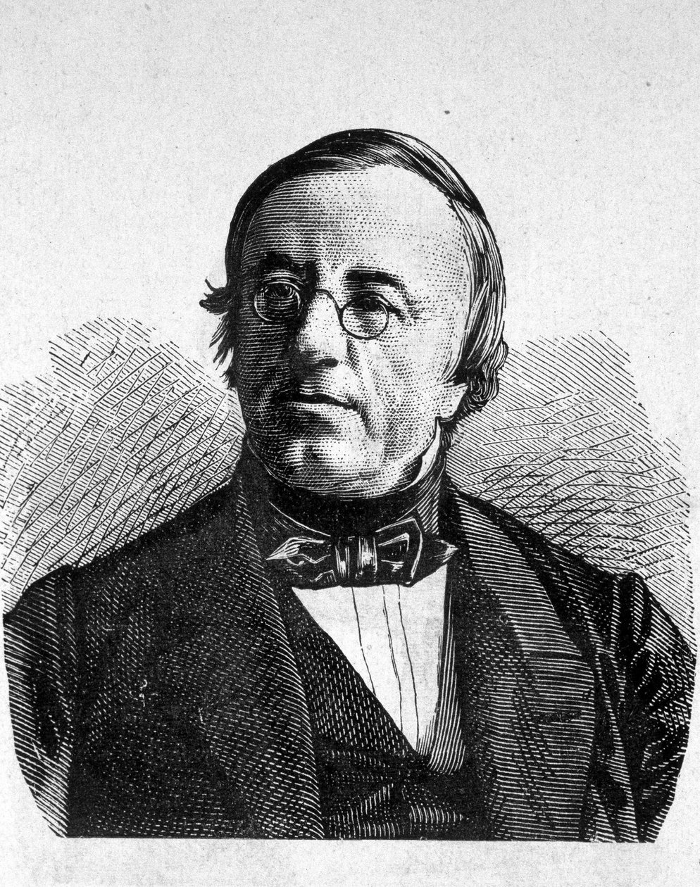 Retrato de A. de la Rive (1801 - 1873), físico suizo - en "Álbum de la Ciencia; ilustres científicos; Grandes descubrimientos" 1896 de French School