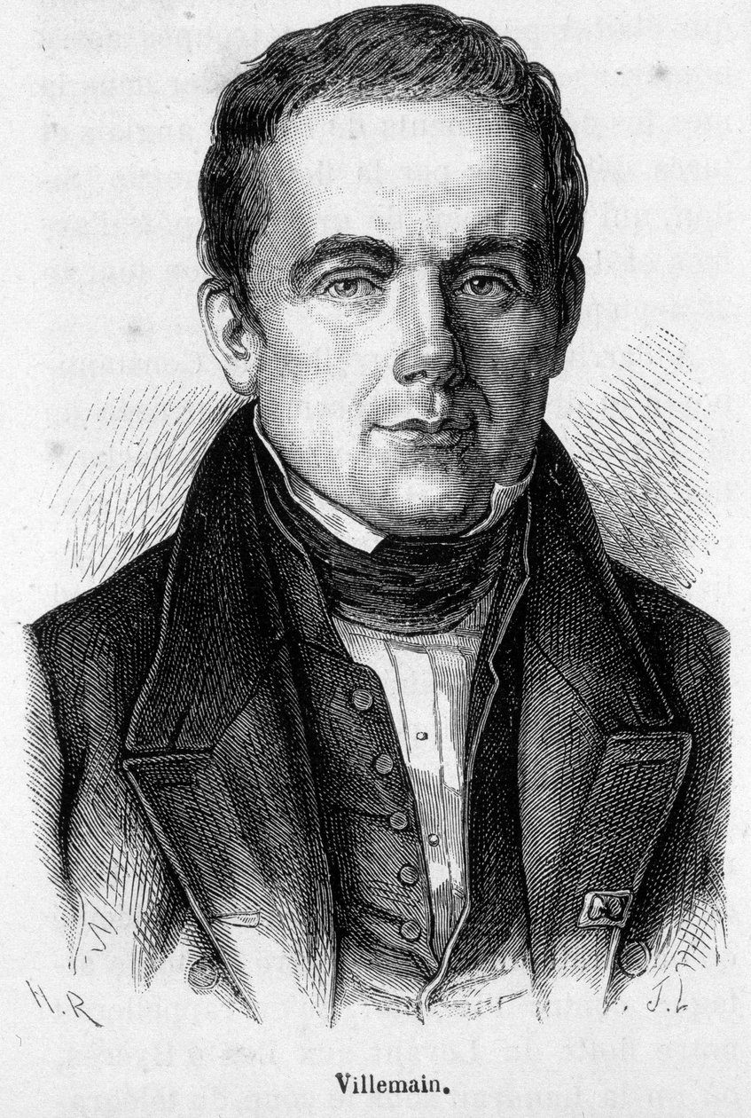 Retrato de Abel Francois Villemain, profesor y político francés (1790 - 1867) de French School