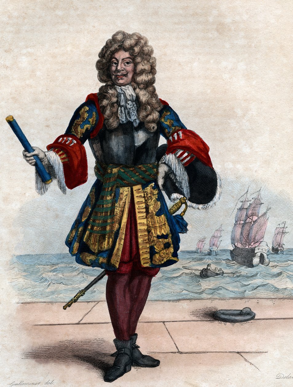 Retrato de Abraham Duquesne (1610-1688), marqués y oficial naval francés de French School