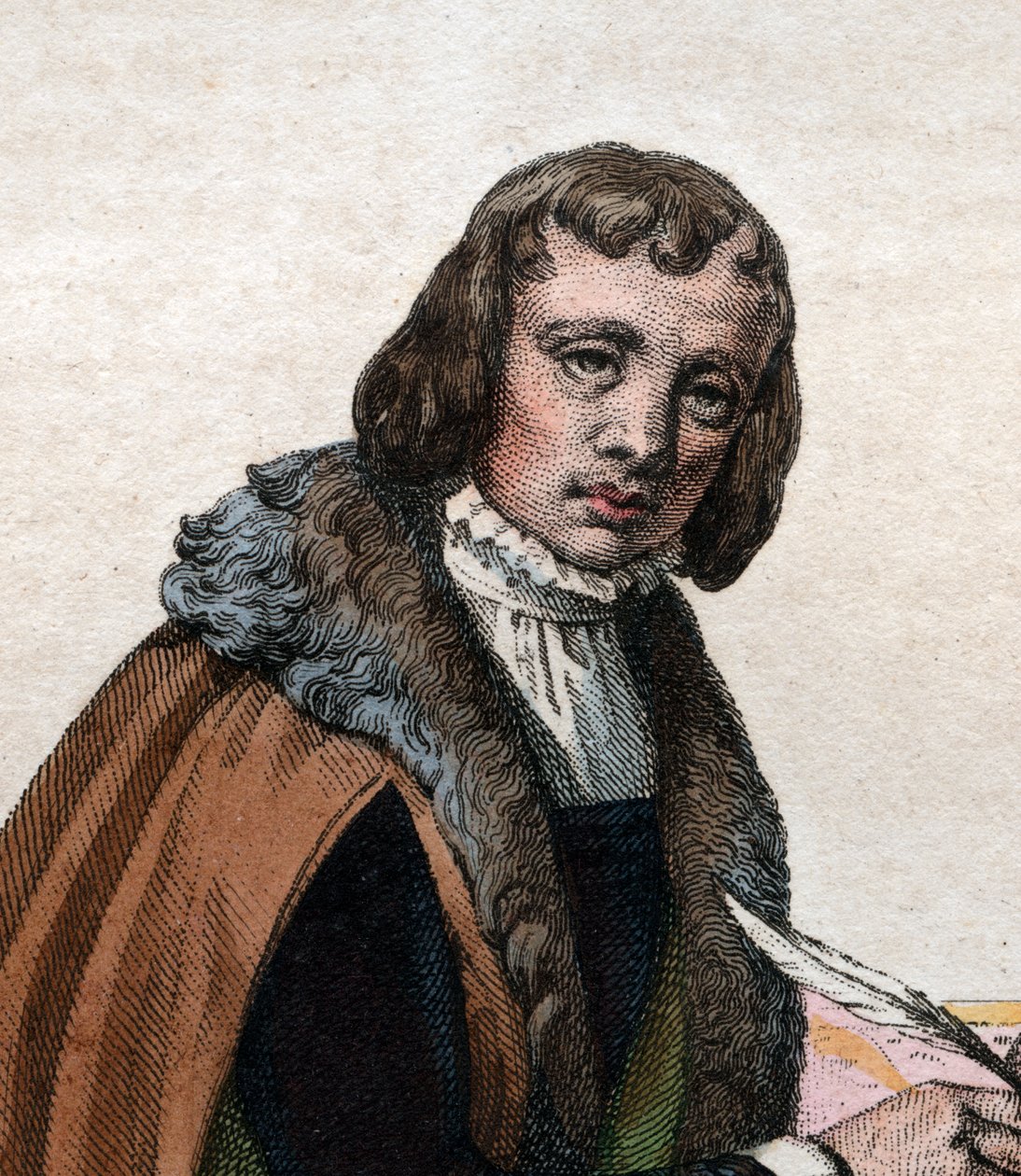 Retrato de Alain Chartier (1385-1430), poeta y escritor político francés de French School