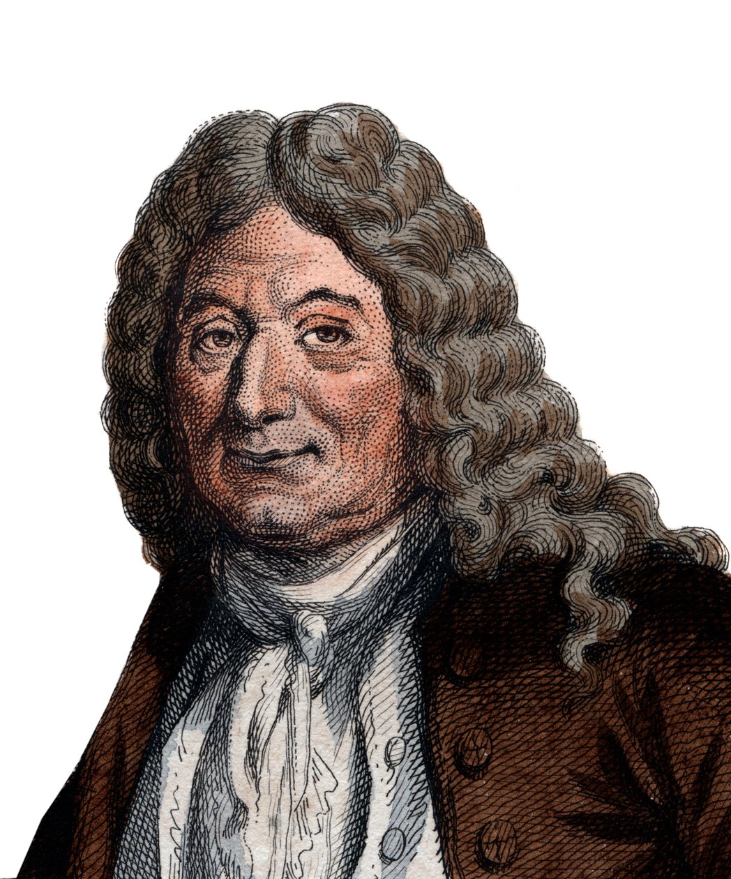 Retrato de Alain Rene Lesage (Le Sage) (1668-1747), novelista y dramaturgo francés de French School