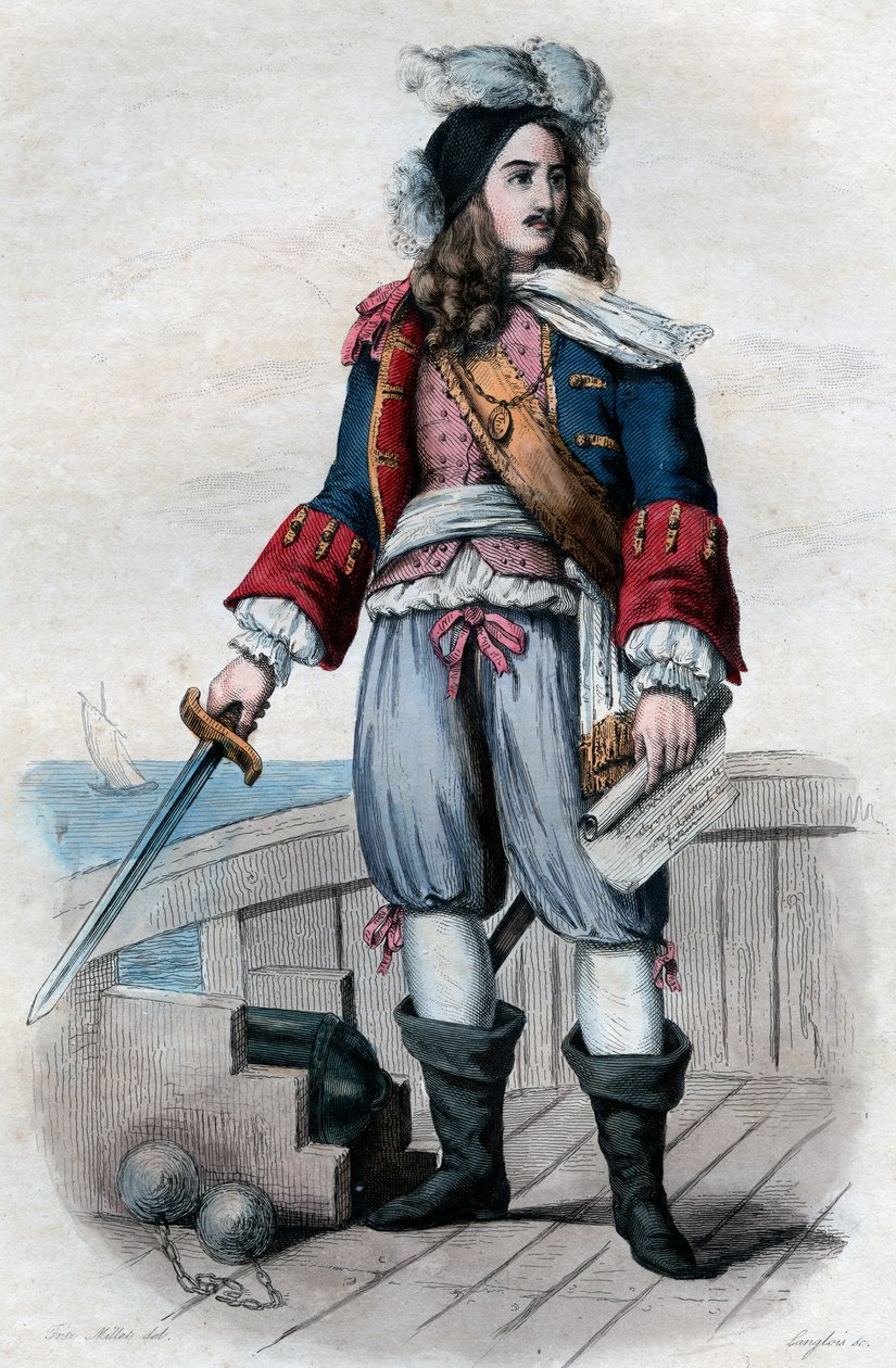 Retrato de Anne Hilarion de Costentin, Conde de Tourville (1642-1701), comandante naval francés de French School