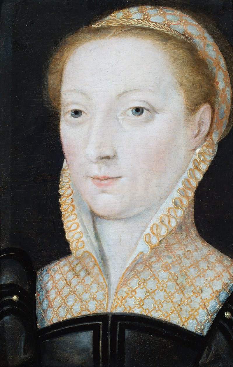 Retrato de Anne Stanhope, duquesa de Somerset, c.1540 (óleo sobre tabla) de French School