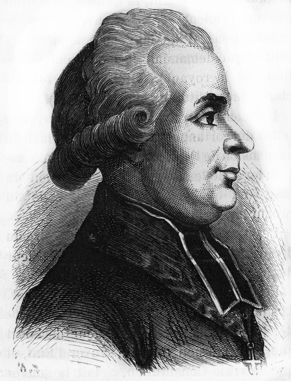 Retrato de Antoine-Adrien Lamoureux (1742-1794) religioso político francés de la Revolución Francesa de French School