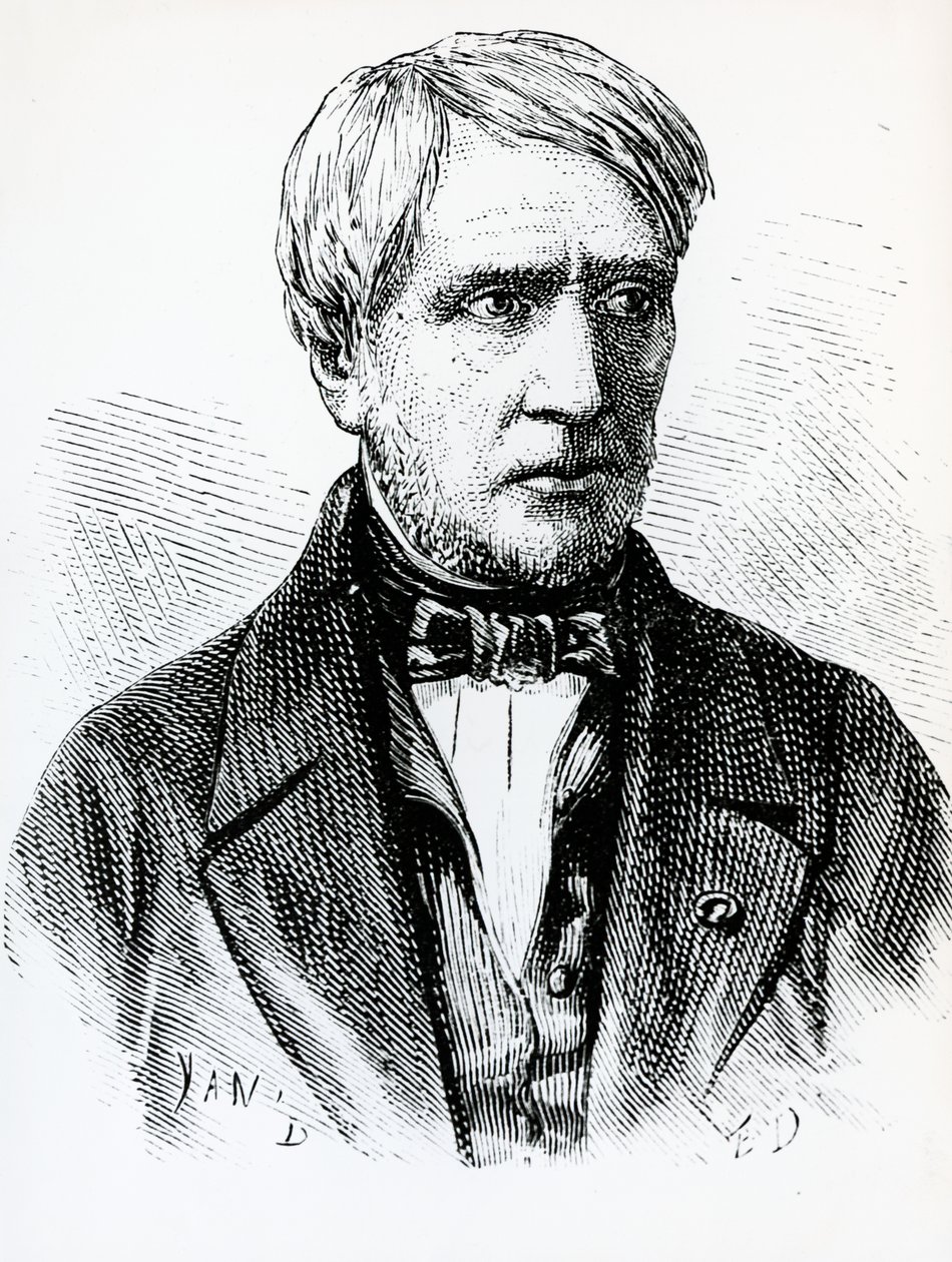 Retrato de Antoine Cesar Becquerel (1788-1878), físico francés, Francia de French School