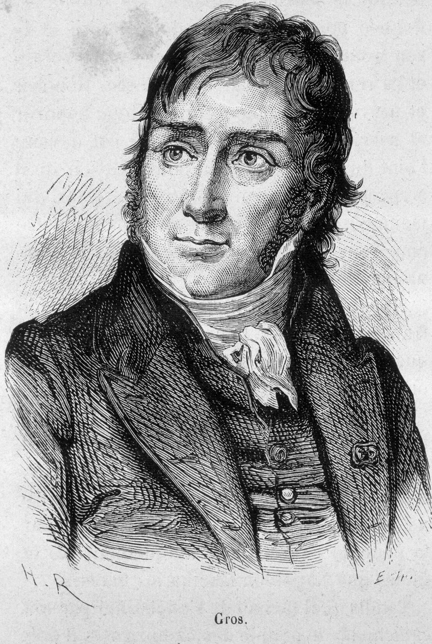 Retrato de Antoine Jean Gros (1771 - 1835), alumno de David y luego pintor oficial de Napoleón - en “L