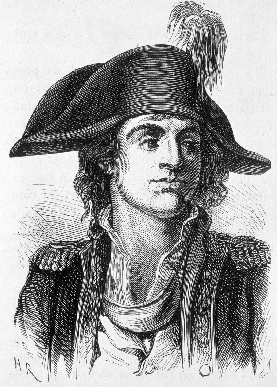 Retrato de Antoine Joseph Santerre (1752-1809), político francés - en "L