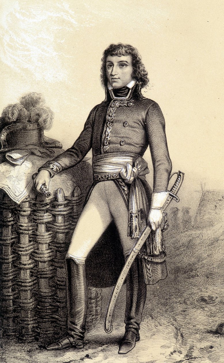 Retrato de Barthélemy Catherine Joubert, General Boer de Sudáfrica (1769-1799) - en “Galerie historique de la revolution francaise” de Albert Morin de French School