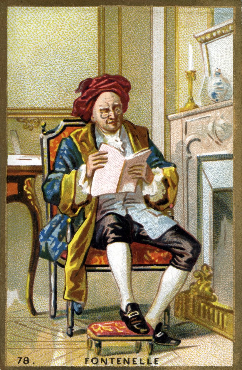 Retrato de Bernard Le Bouyer (Le Bovier) de Fontenelle (1657-1757) de French School