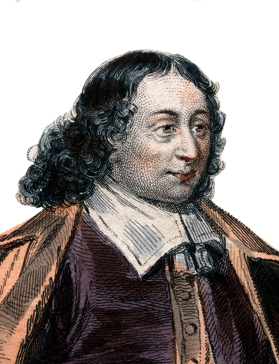 Retrato de Blaise Pascal (1623-1662) de French School