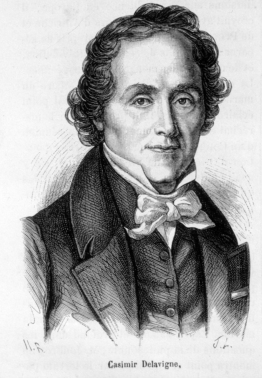 Retrato de Casimir Delavigne, poeta y dramaturgo francés (1793-1843) de French School