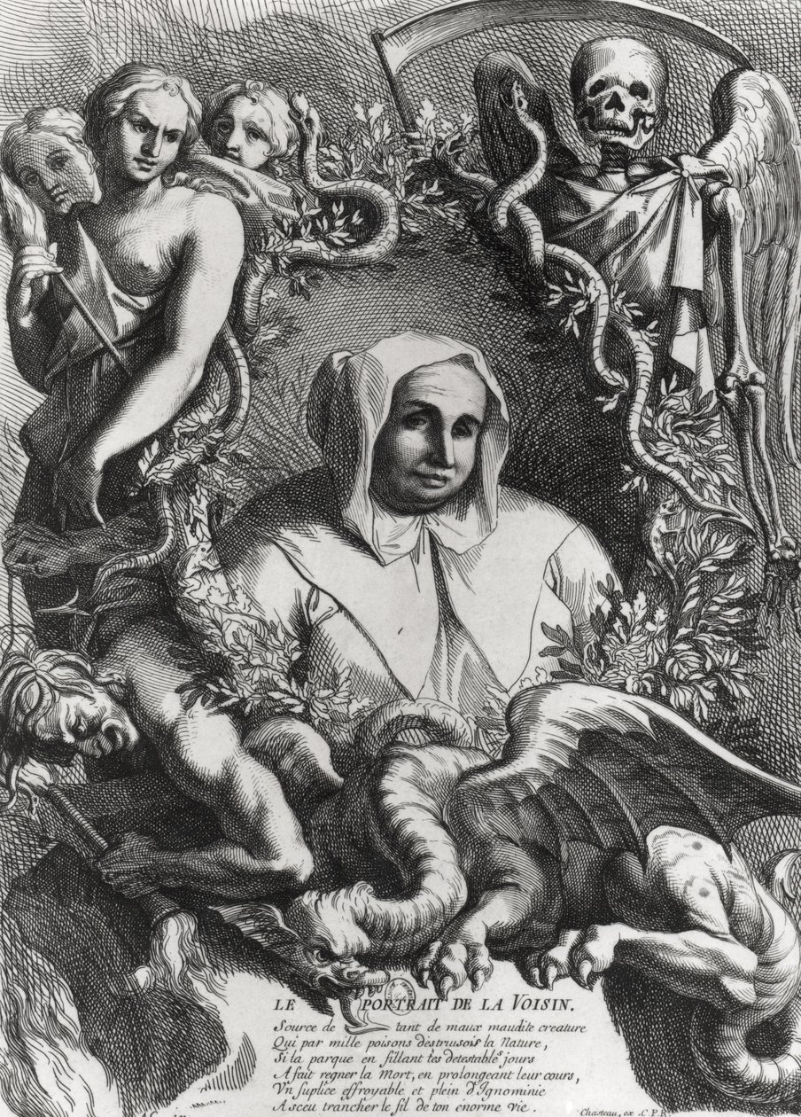 Retrato de Catherine Monvoisin (La Voisin) (1640-80) de French School
