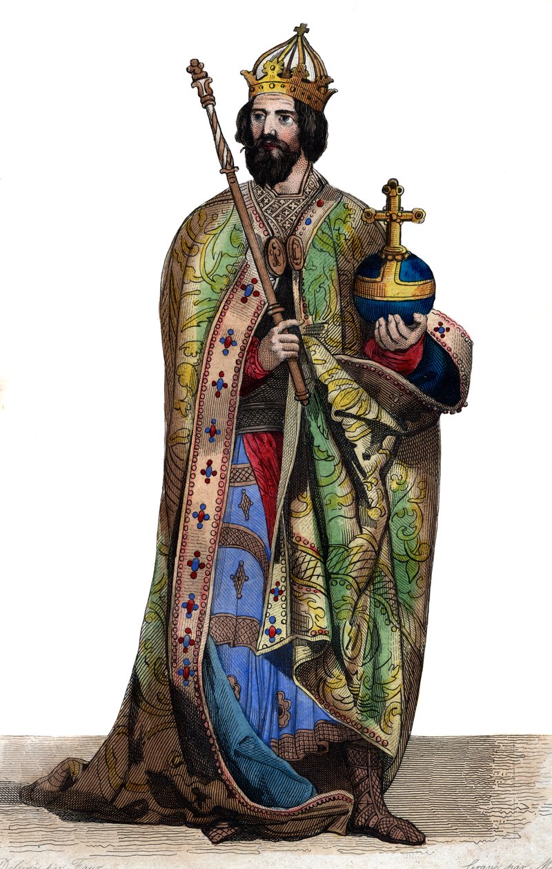 Retrato de Carlomagno (742-814) de French School