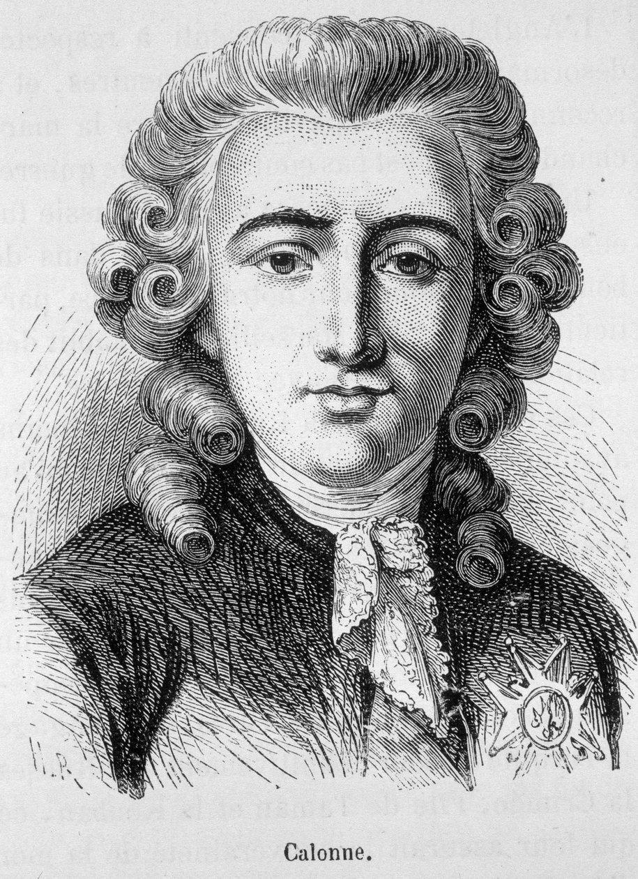 Retrato de Charles Alexandre de Calonne, político francés (1734-1802) - en 