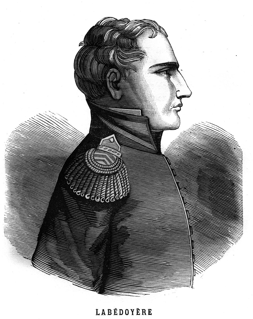 Retrato de Charles Angélique François Huchet de La Bédoyère de French School