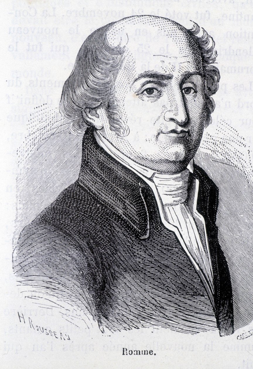 Retrato de Charles Gilbert Romme, político francés (1750-1795) - en “L