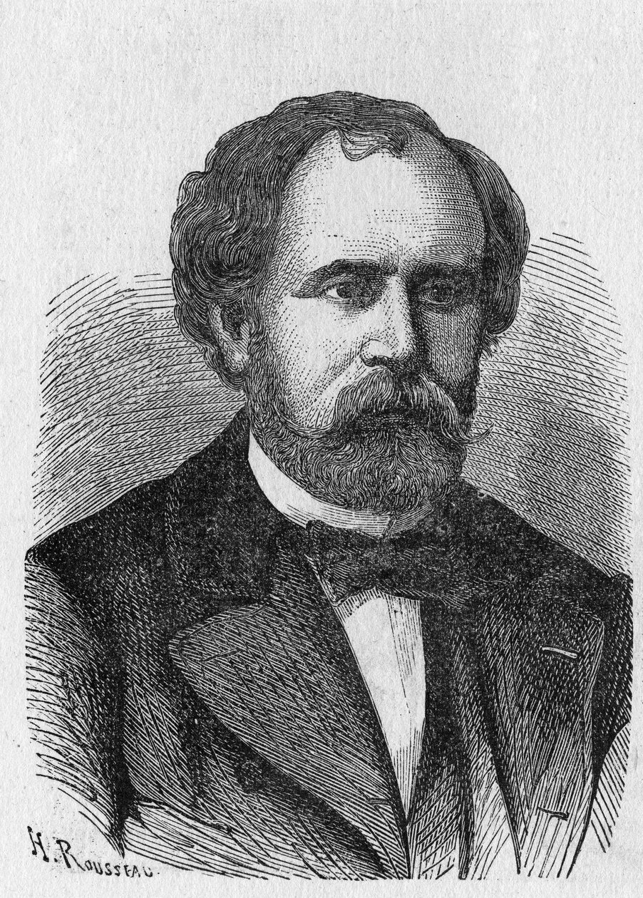 Retrato de Charles Laurent - en “Album of Science; illustrious scientists; Great discoveries” 1896. de French School