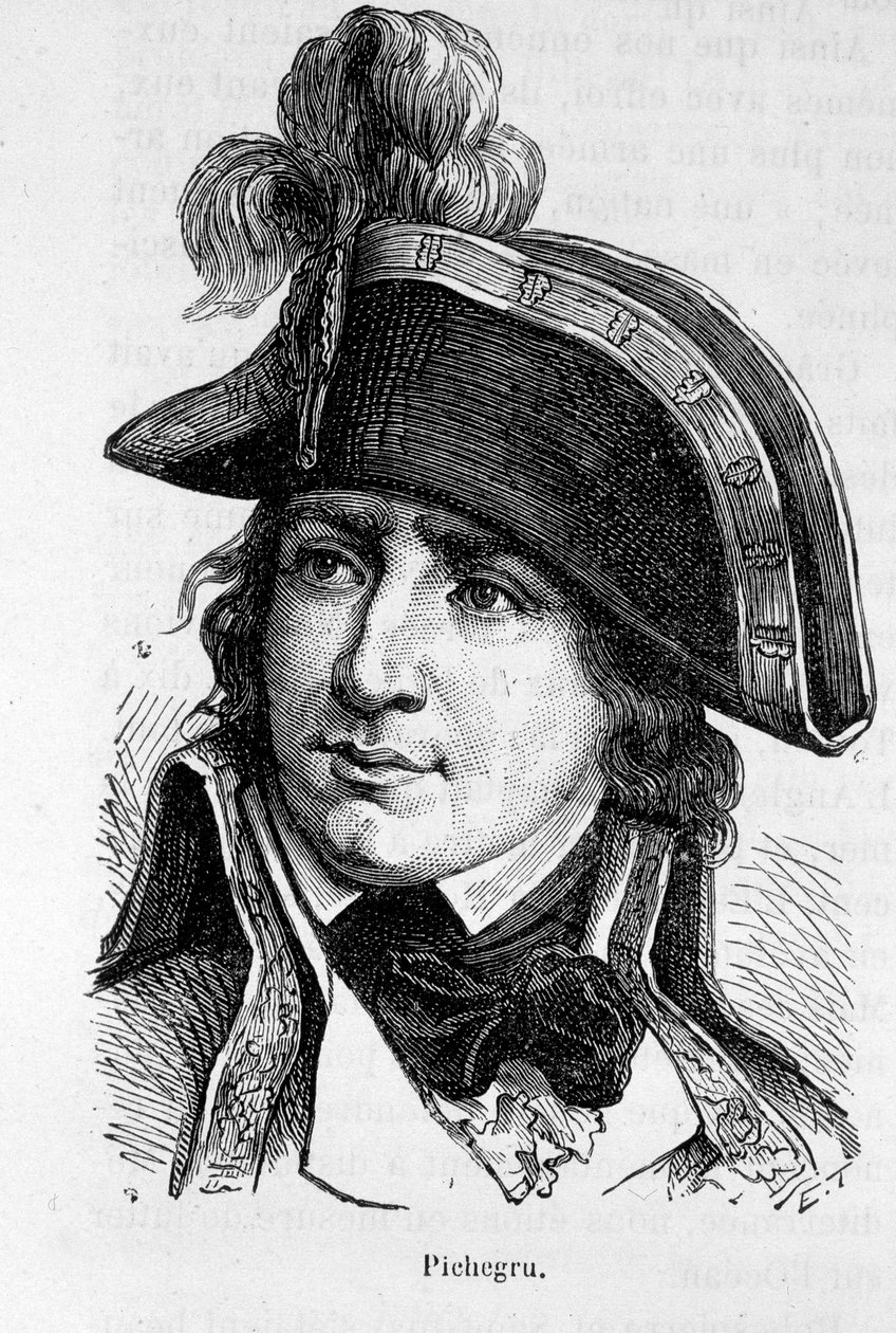 Retrato de Charles Pichegru, general francés (1761-1804) - en “L