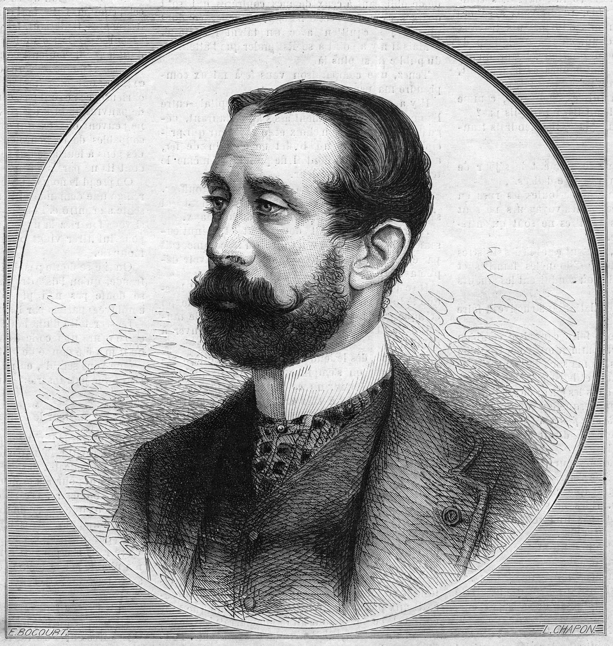 Retrato de Charles Raymond La Croix de Chevrières de Saint-Vallier (conde de Saint Vallier) de French School