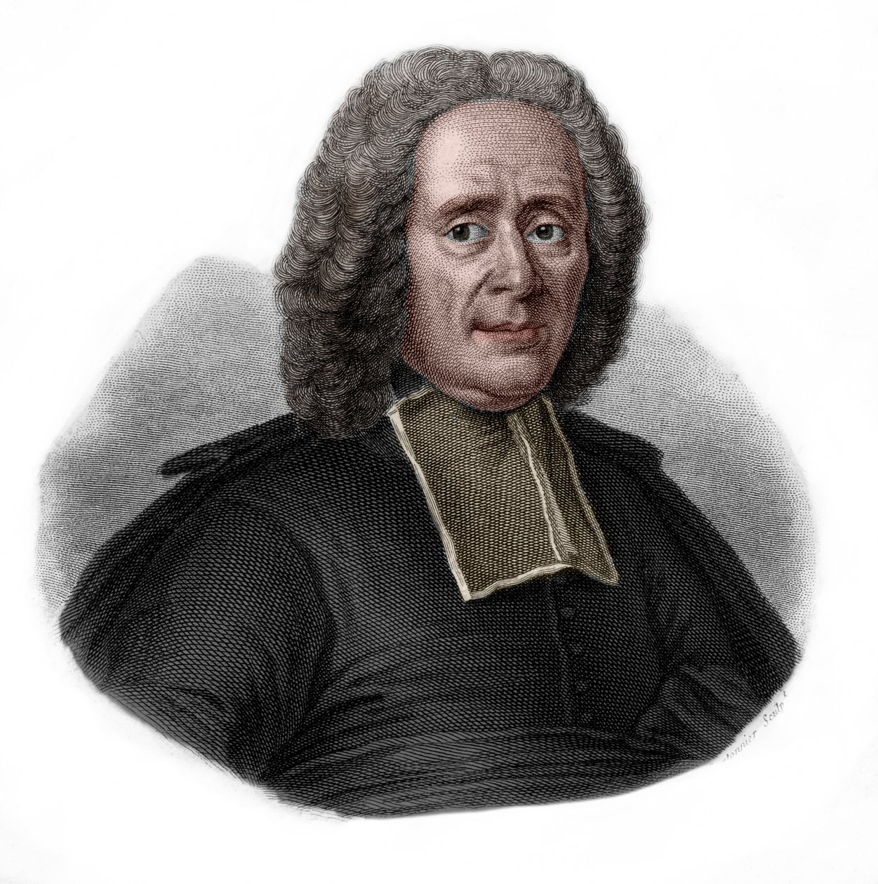 Retrato de Charles Rollin (1661-1741), historiador y educador francés de French School