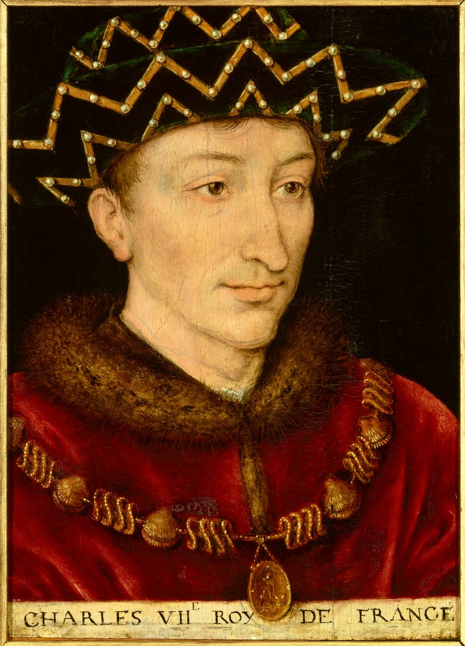 Retrato de Carlos VII, Rey de Francia de French School