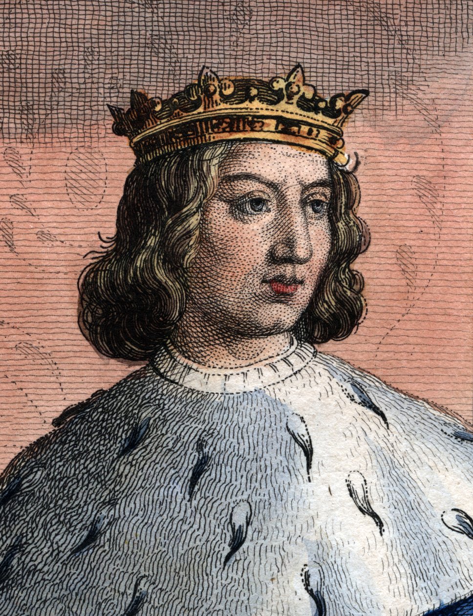 Retrato de Carlos V de Francia, llamado el Sabio (1338-1380), Rey de Francia de French School