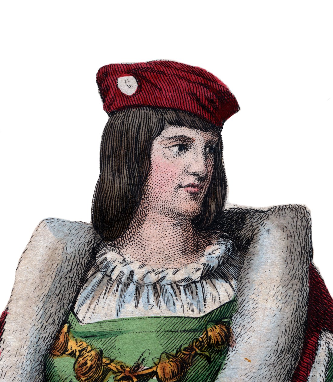 Retrato de Carlos de Valois, Duque de Orleans (1394-1465), poeta francés y padre del Rey Luis XII de Francia de French School
