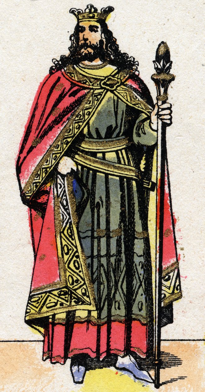 Retrato de Childeberto II (c. 570 - 596), Rey de Austrasia. de French School