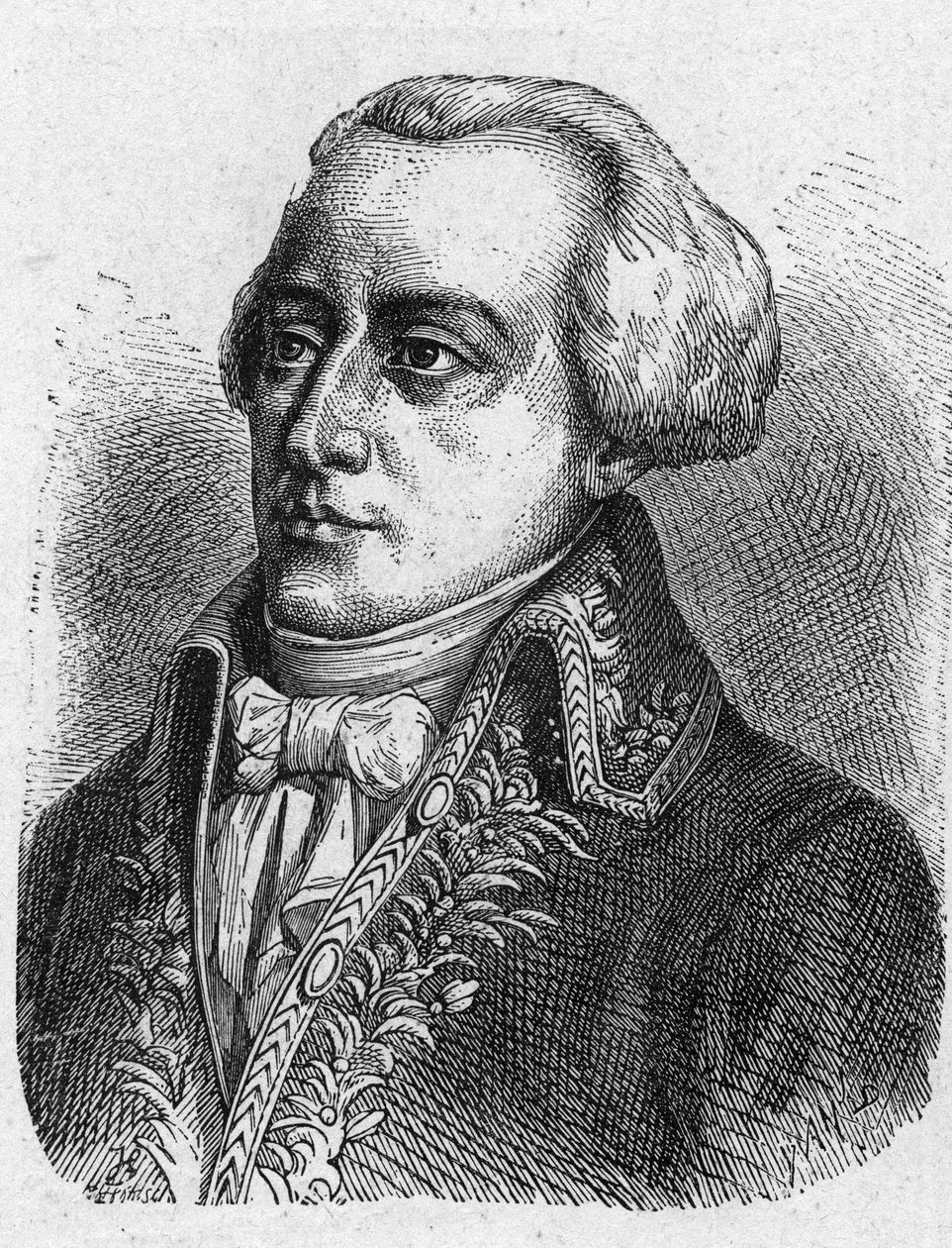 Retrato de Claude Louis Petiet (1749-1806), Comisario de Guerra. Grabado de 1889. Colección privada de French School