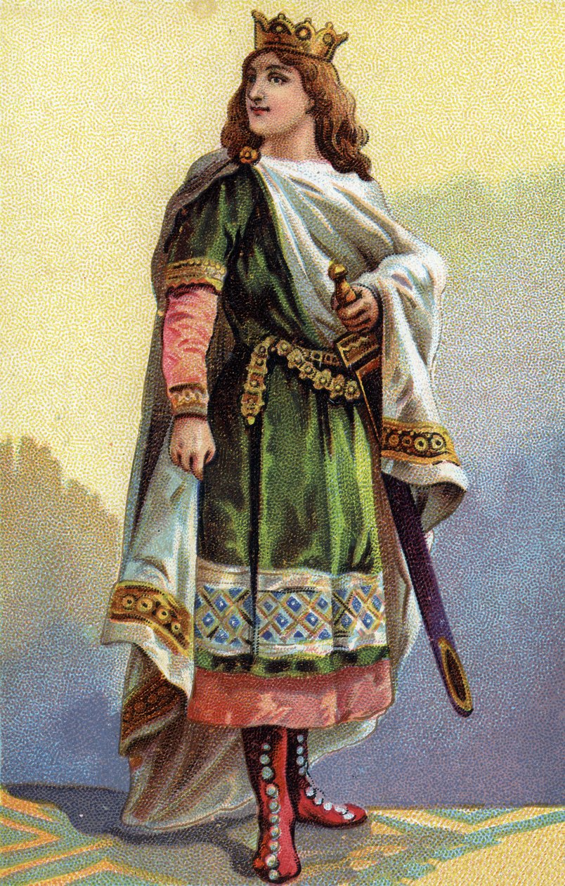 Retrato de Clotario III, rey de los francos de French School