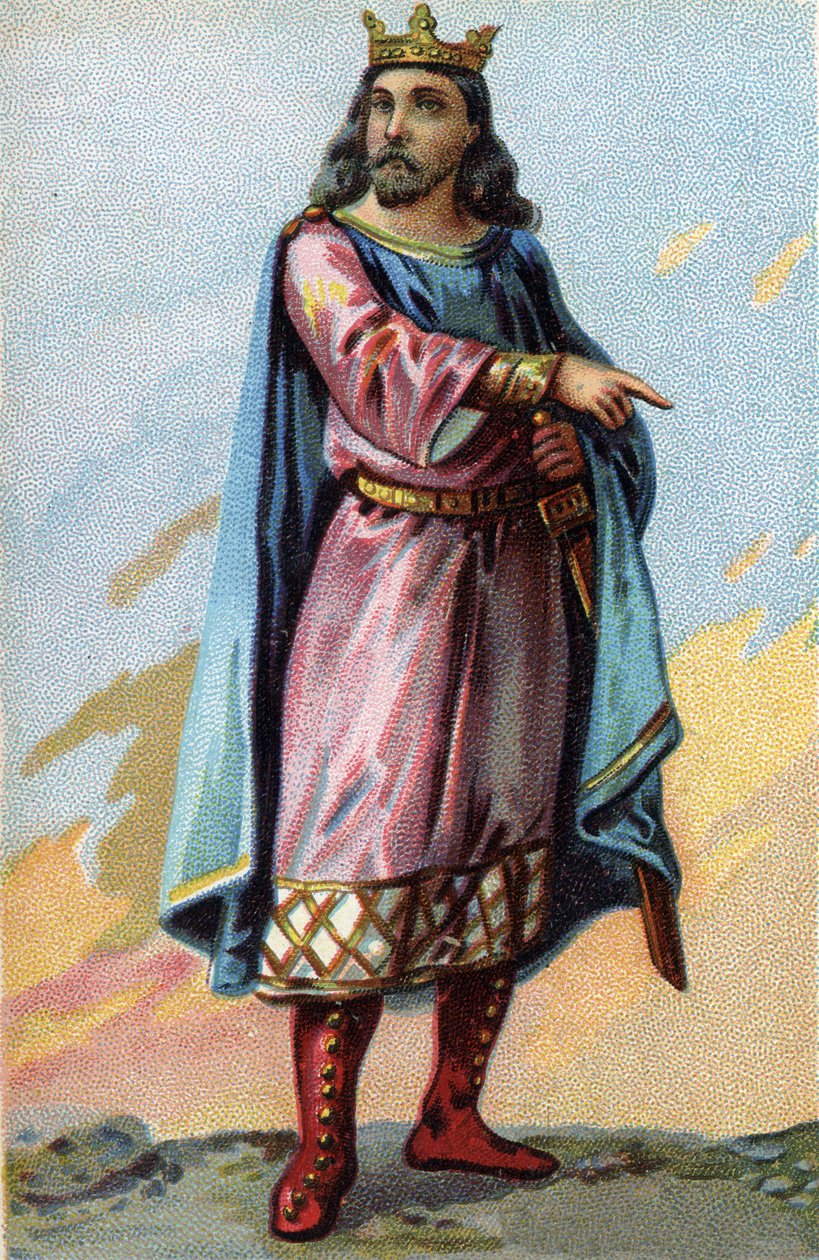 Retrato de Clotario II, Rey de los Francos (584-629). de French School