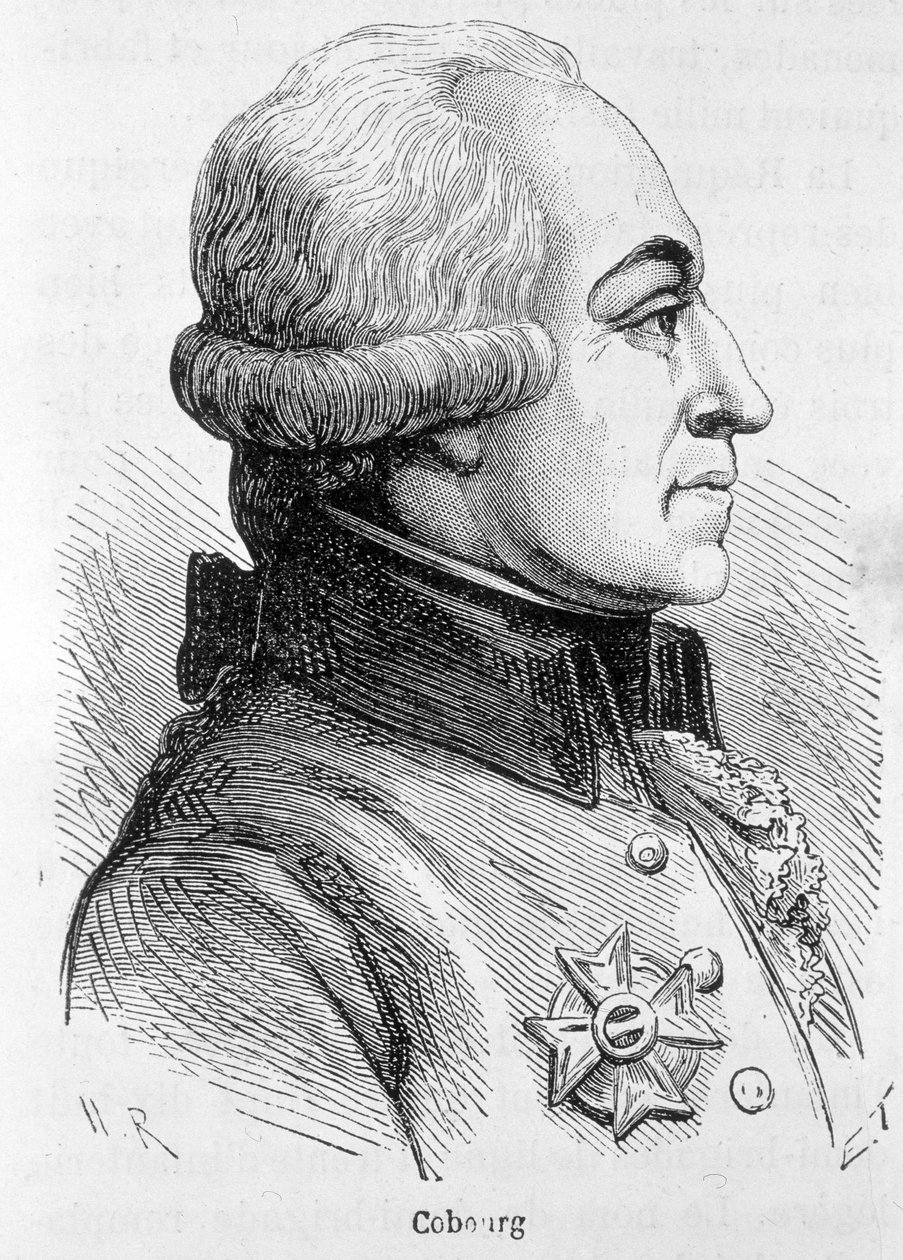 Retrato de Cobourg, general del ejército austríaco - en “L