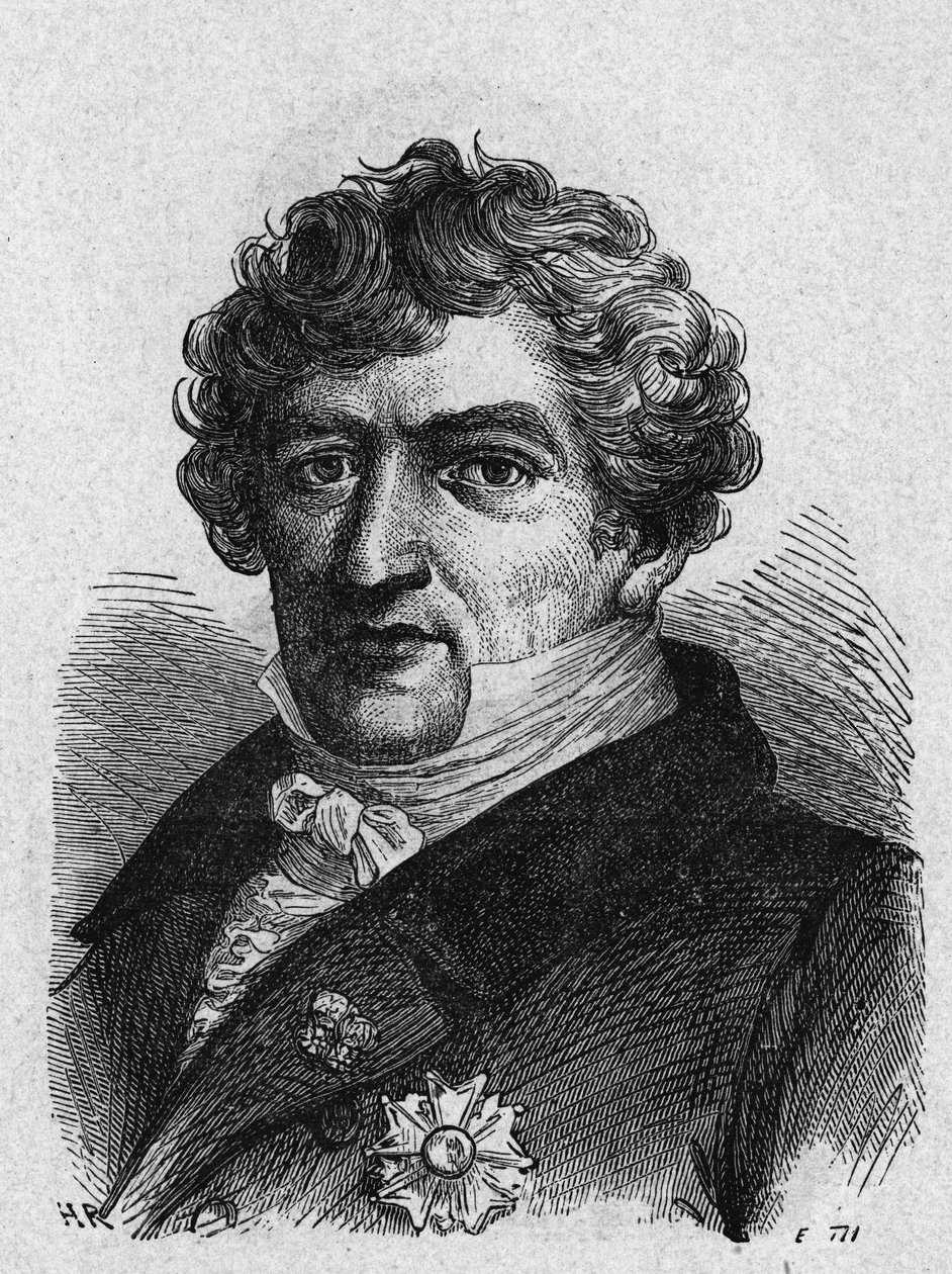 Retrato de Cuvier (1769-1832), zoólogo y paleontólogo francés - en “Álbum de la Ciencia; científicos ilustres; Grandes descubrimientos” 1896 de French School