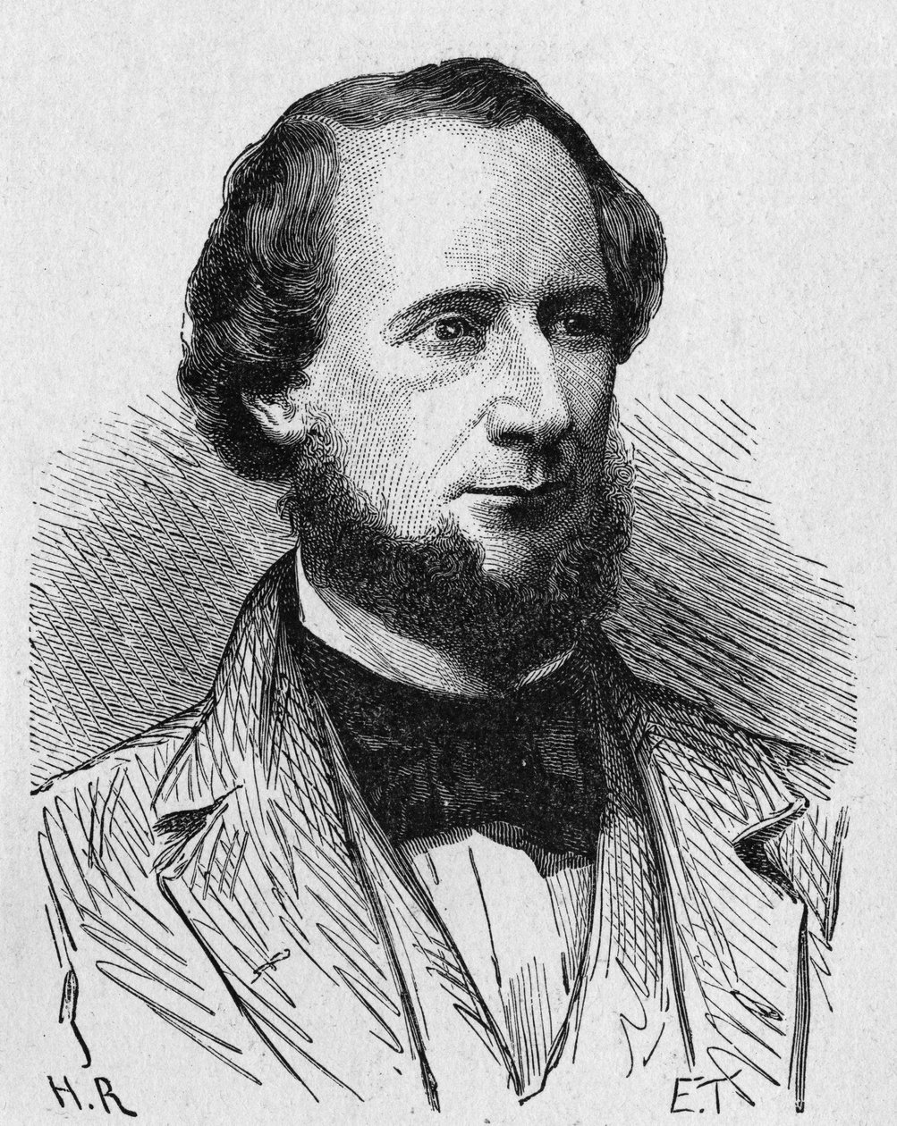 Retrato de Cyrus West Field (1819 - 1892), industrial estadounidense - en 