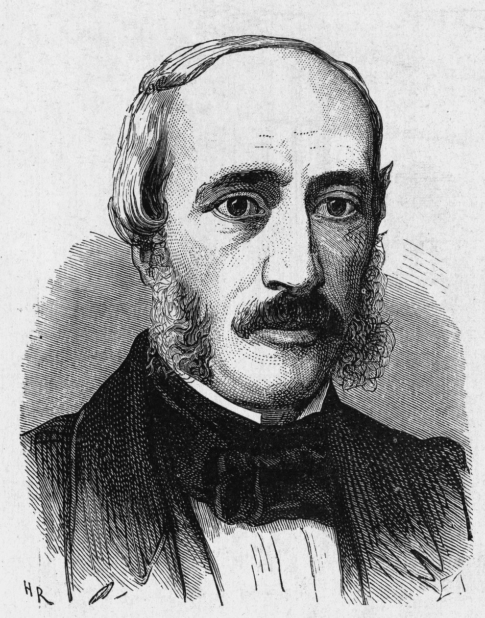 Retrato de Edmond Becquerel (1820 - 1891), físico francés - en 