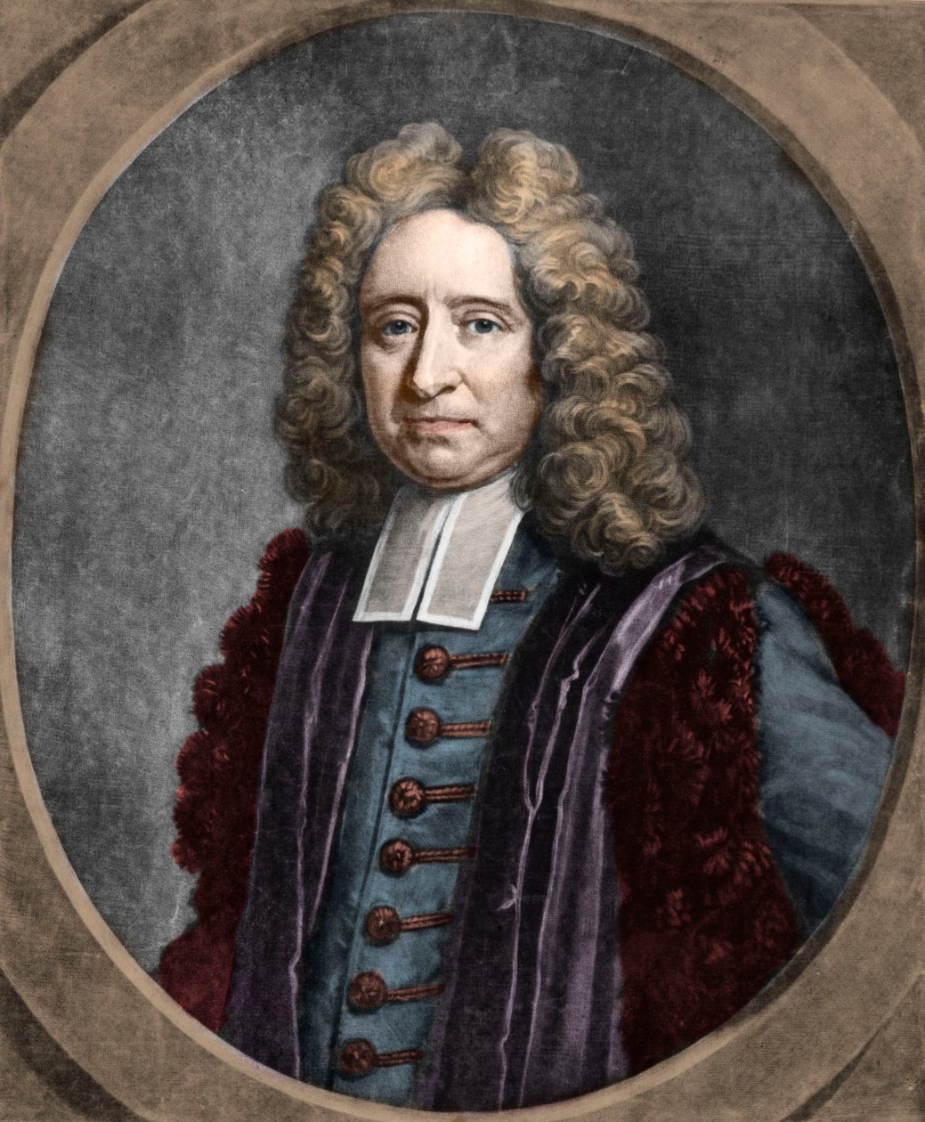 Retrato de Edmond Halley (1656-1742) astrónomo inglés de French School