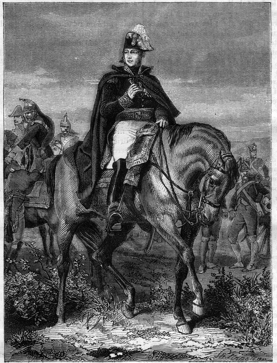 Retrato de Edouard Adolphe Casimir Joseph Mortier, Duque de Treviso (1768-1835), Mariscal de Francia - en “Histoire de l