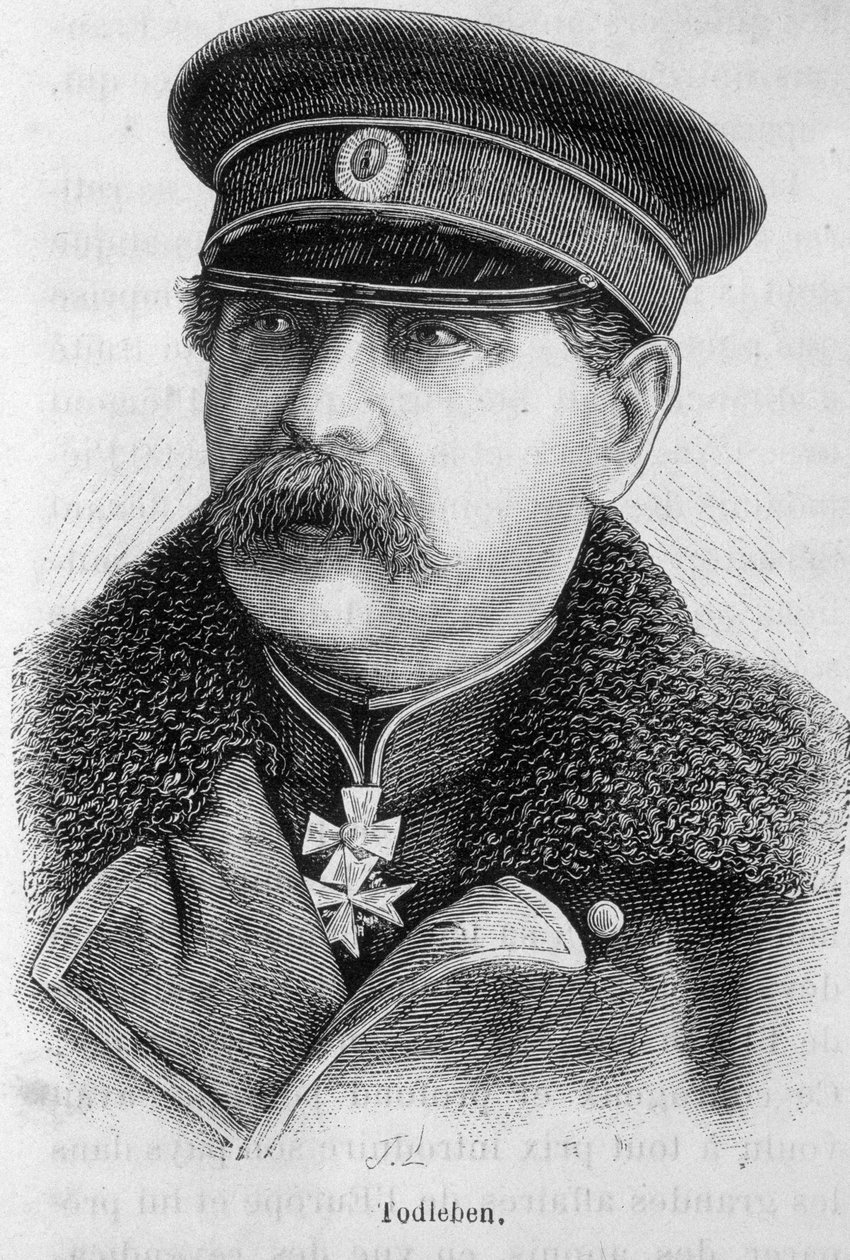 Retrato de Edouard Ivanovich Totleben (o Todleben) de French School