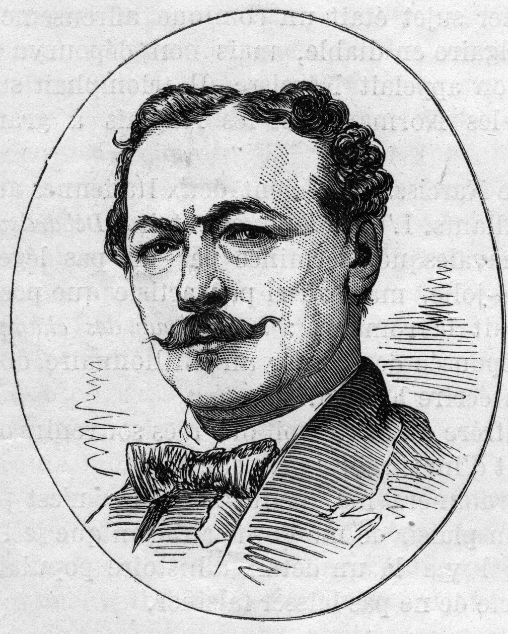 Retrato de Edouard Louis Dubufe (1820-1883), pintor francés. Grabado en “Le Monde Illustré” n°890 del 2 de mayo de 1874. de French School