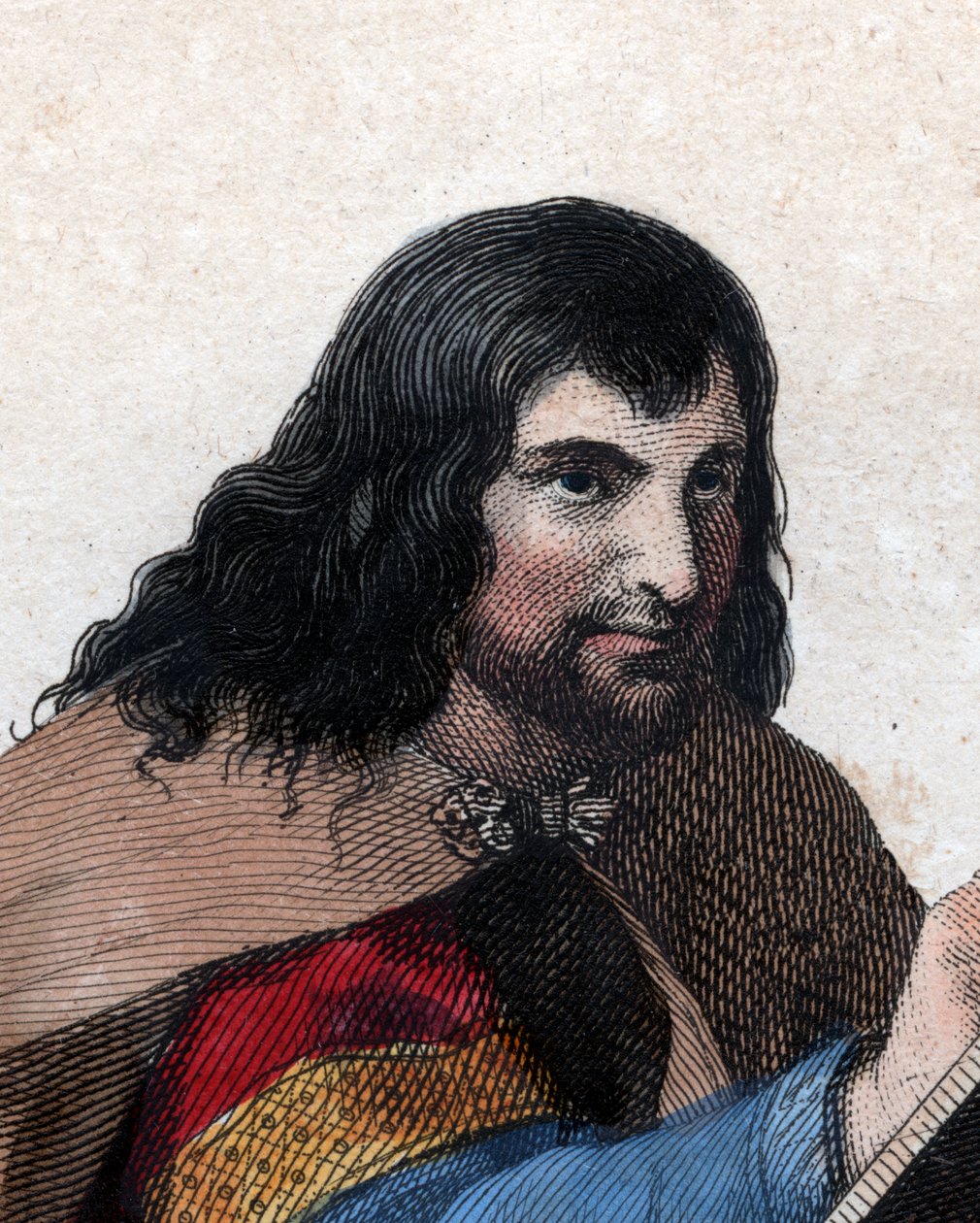 Retrato de Eginardo (775-840), erudito y cortesano franco. de French School