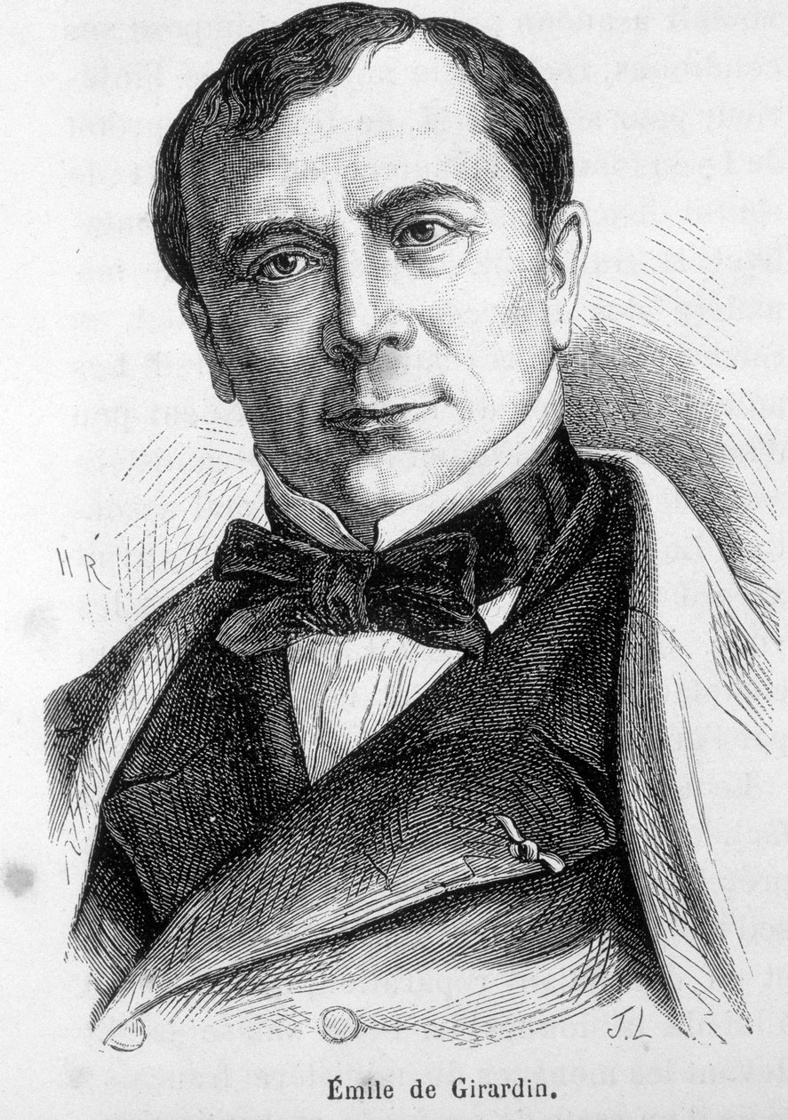 Retrato de Emile de Girardin (1806-1881), publicista y político francés, fundador de la prensa moderna de French School