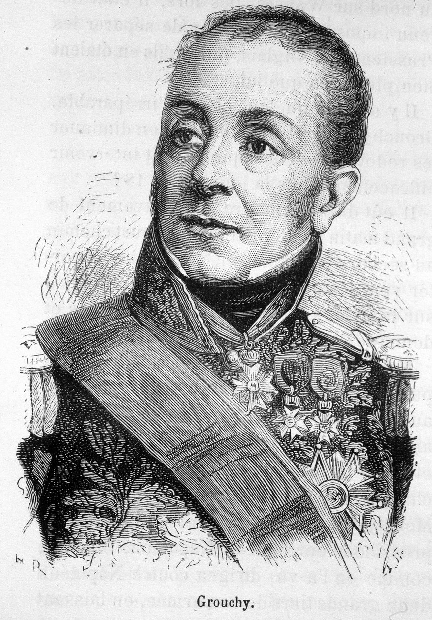 Retrato de Emmanuel, Marqués de Grouchy, Mariscal de Francia (1766 - 1847) - en "L