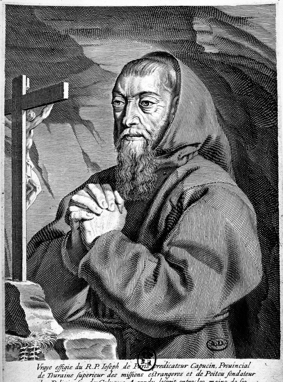 Retrato del padre José (1577-1638), predicador de los capuchinos. de French School