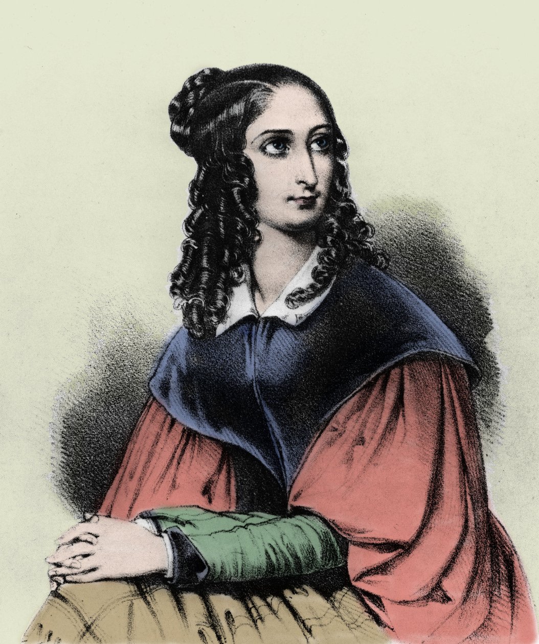 Retrato de Flora Tristan, abuela de Gauguin, 1839 de French School