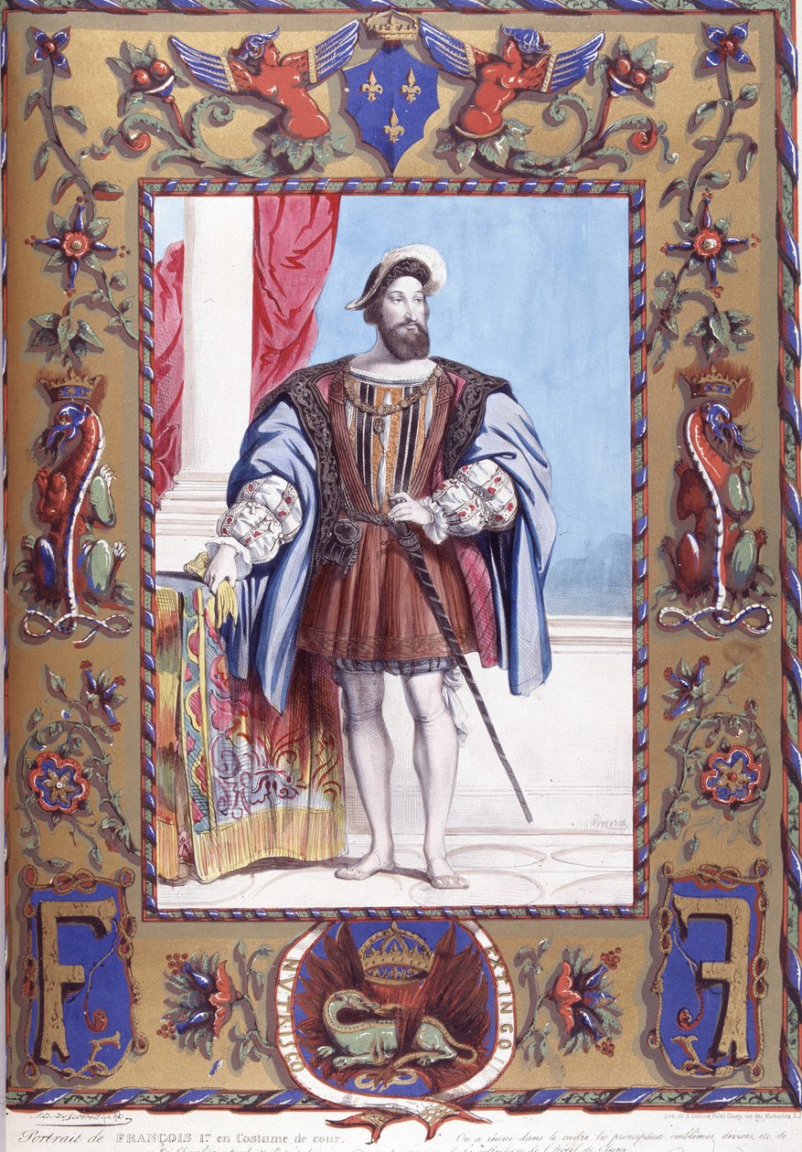Retrato de Francisco I en traje de corte de French School