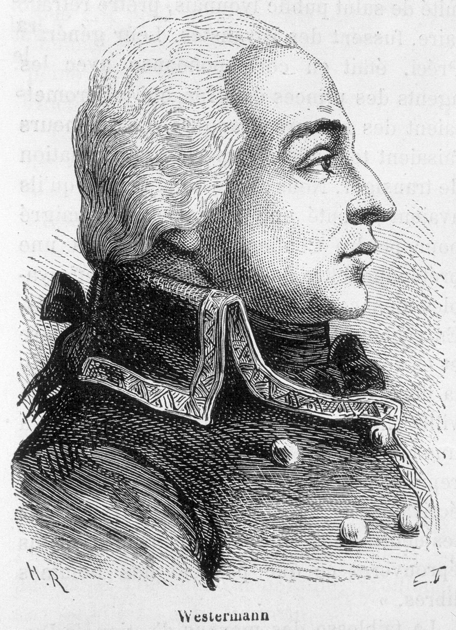 Retrato de Francois Joseph Westermann, general francés (1751-1794) - en “L