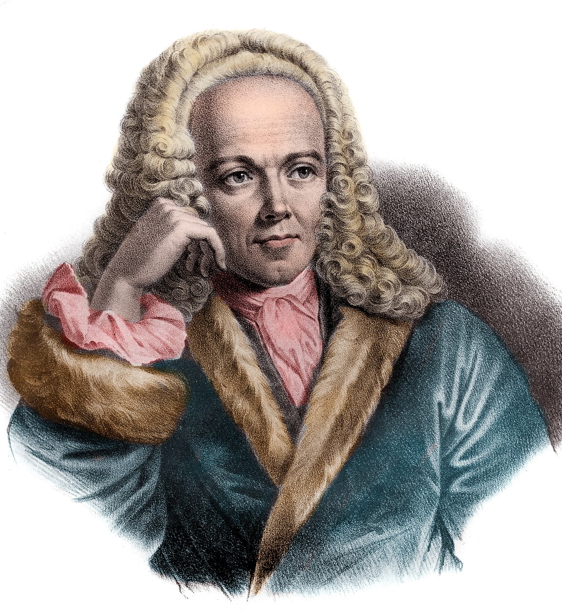 Retrato de Francois Quesnay (1694-1774), médico y economista francés de French School