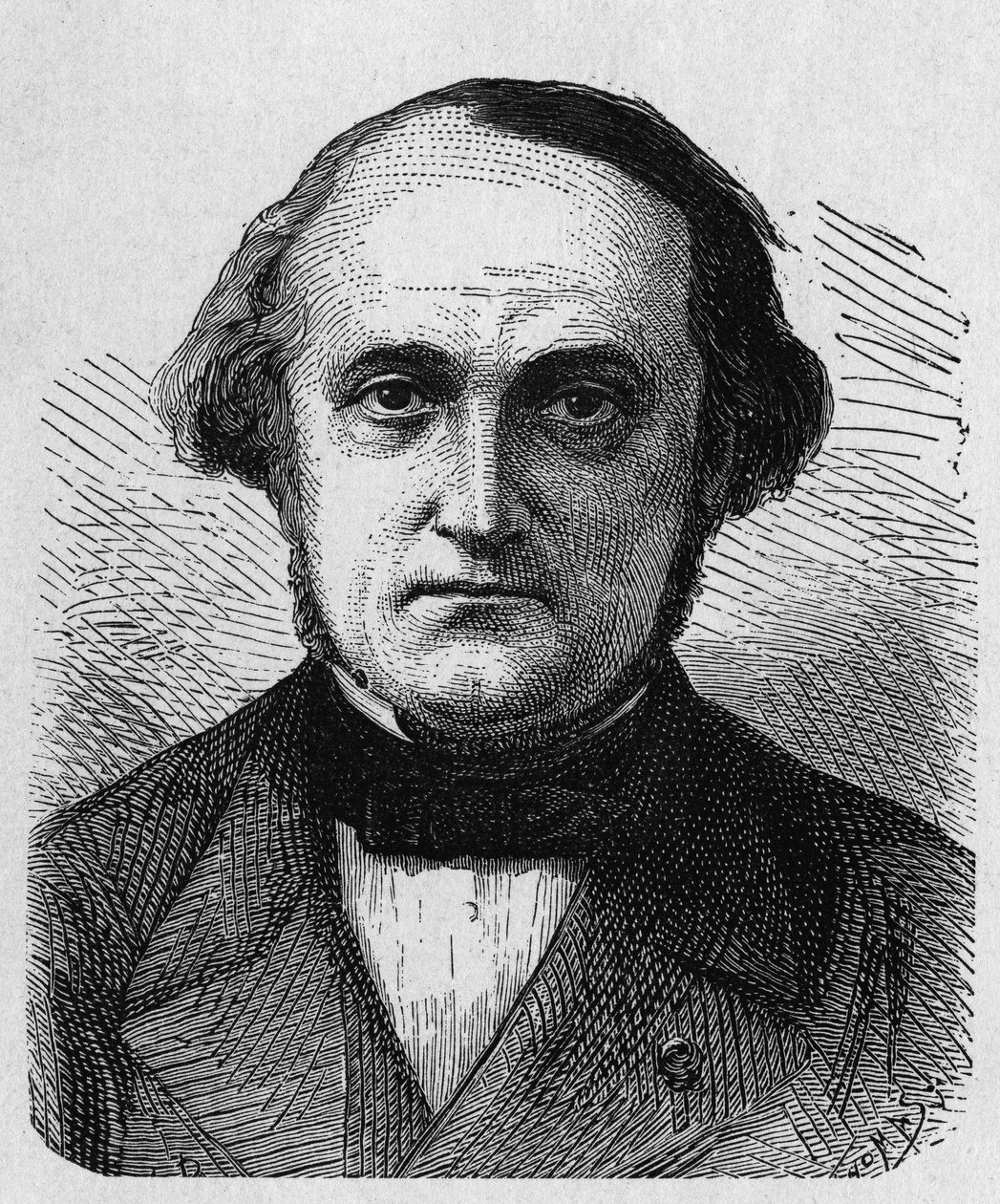 Retrato de François-Clément Sauvage (1812 - 1872), ingeniero y administrador francés - en 